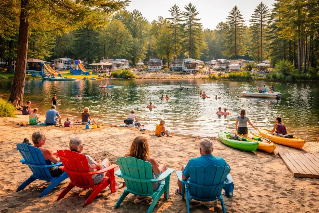 Seasonal RV Camping Near Boston at Pine Lake RV Resort & Cottages