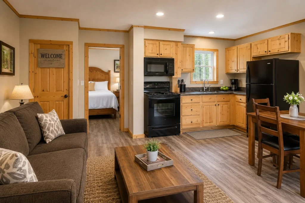 One-bedroom cottage: Best for couples who want a door to close